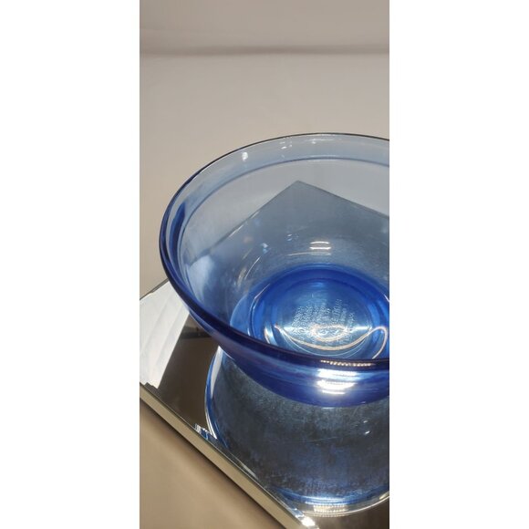 Vtg Anchor Hocking Ovenware Mixing Bowl Cobalt Blue Glass 2.5 Qt - USA Made - Picture 6 of 9